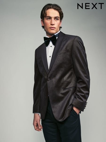 Black/Gold Velvet Printed Blazer (B82555) | € 59