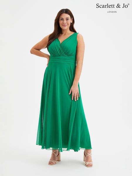 Scarlett & Jo Green Nancy Marilyn Mesh Maxi Dress (B82825) | € 133