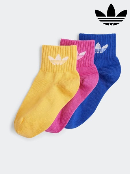 adidas Originals Multi Kids Mid Ankle Socks 3 Pack (B83508) | € 9