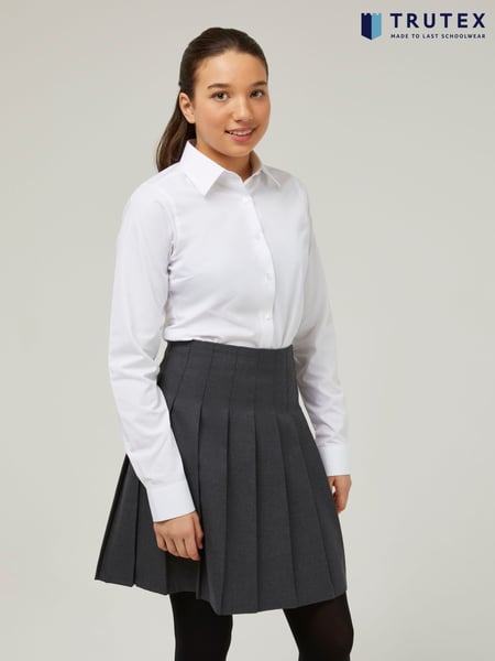 Trutex White Slim Fit Long Sleeve 3 Pack School Shirts (B84413) | € 39 - € 50