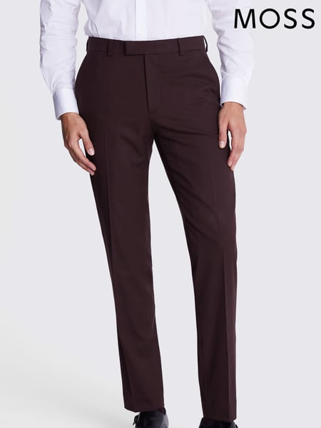 MOSS Purple Tailored Fit Port Flannel Trousers (B84469) | € 62