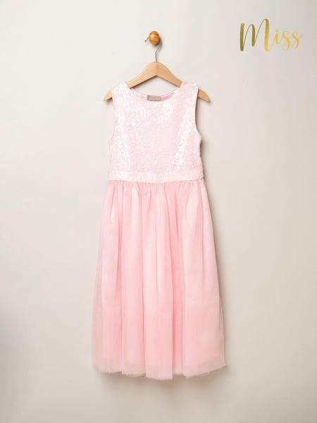 Miss Pink Sequin Bow Tulle Skirt Dress (B84957) | € 59