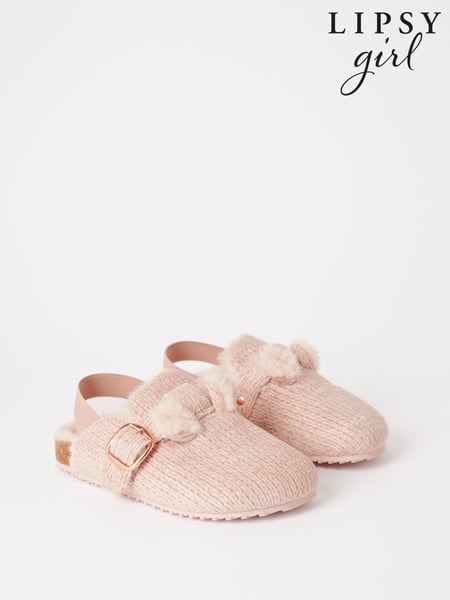 Lipsy Slip On Footbed Buckle Faux Fur Lined Nightwear Slippers Clogs (B85258) | 15 € - 18 €