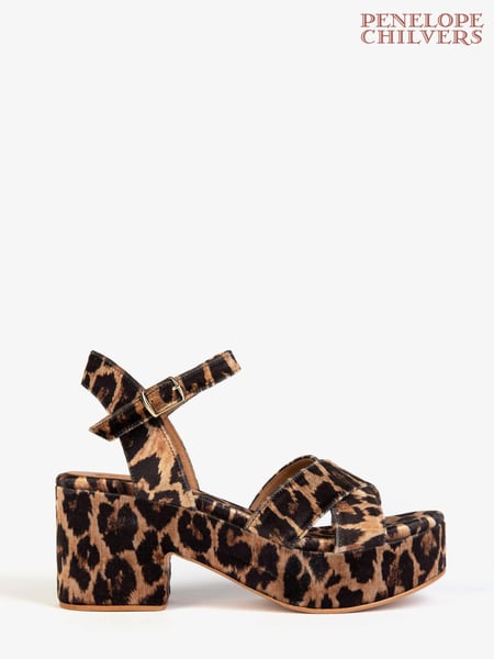 Penelope Chilvers Leopard Print Azalea Sandals (B90446) | € 310