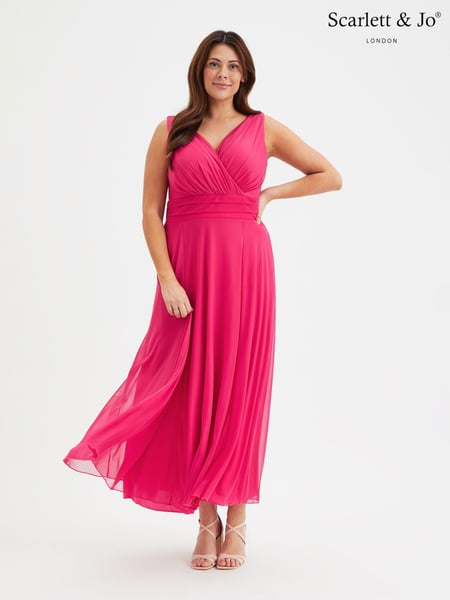 Scarlett & Jo Pink Nancy Marilyn Mesh Maxi Dress (B91143) | € 133