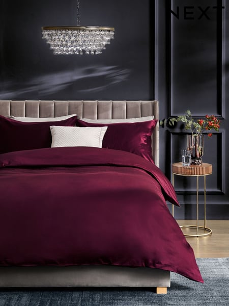 400 Thread Count 100% Egyptian Cotton Sateen Luxury Duvet Cover and Pillowcase Set (B91538) | 75 € - 124 €