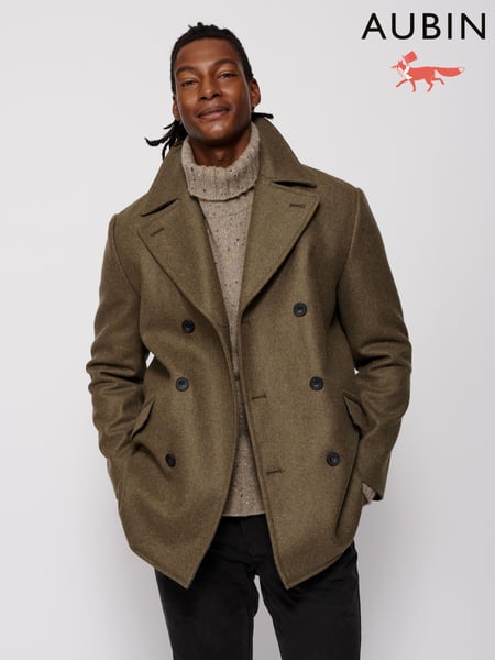 Aubin Wragby Double Breasted Wool Coat (B92718) | € 772