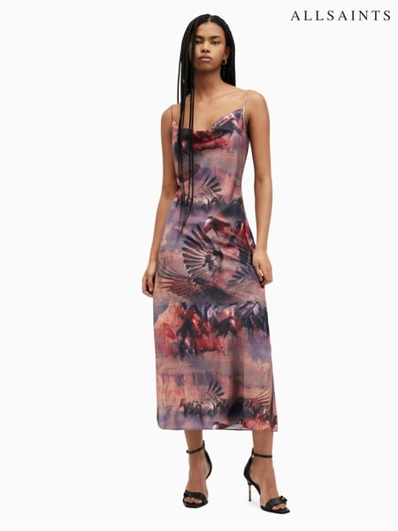 AllSaints Purple Hadley Colca Dress (B93120) | € 43