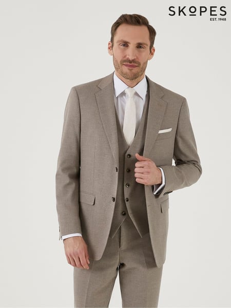 Skopes Natural Tailored Fit Jodrell Marl Tweed Suit (B94666) | € 172