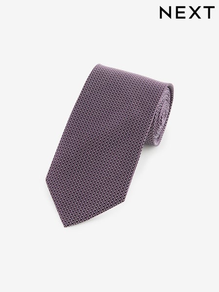 Purple Silk Textured Tie (B95677) | € 14