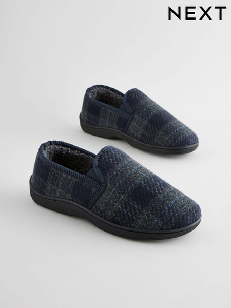 Marineblau/blau - Checked Slippers (B96370) | 30 €