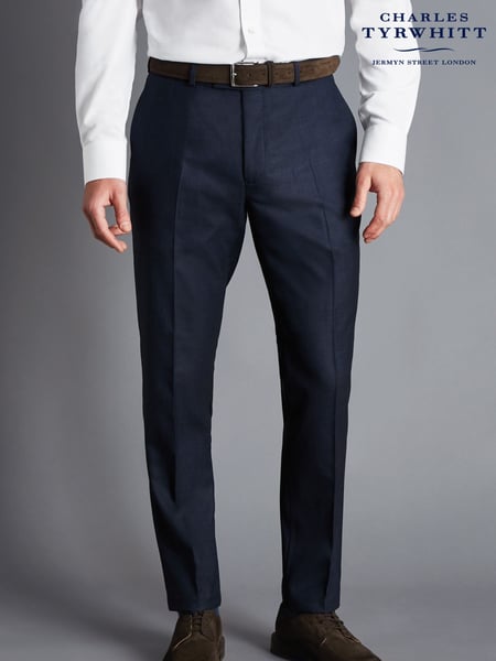 Charles Tyrwhitt Blue Slim Fit End On End Ultimate Performance Suit: Trousers (B97959) | € 187