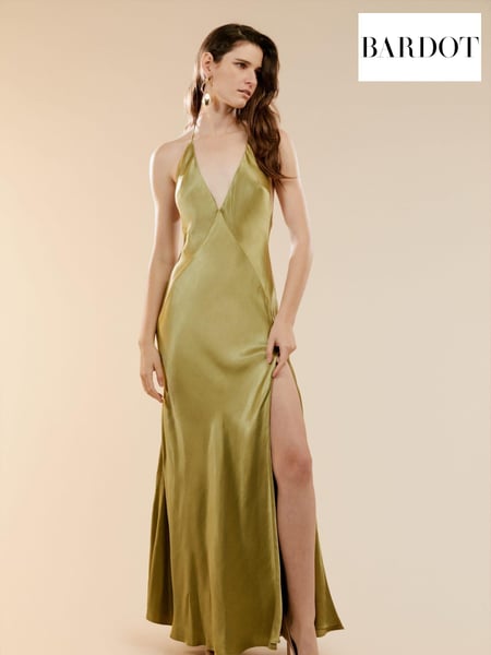 Bardot Green Halter Maxi Dress (B99495) | € 93