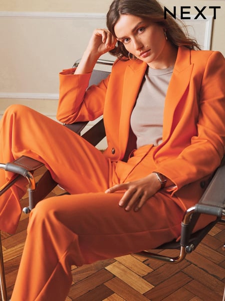Orange Tailored Wide Leg Trousers (C01098) | € 29