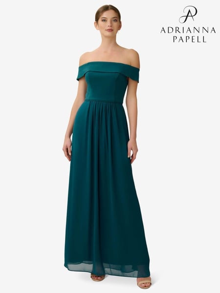 Adrianna Papell Crepe Chiffon Gown (C11326) | € 217