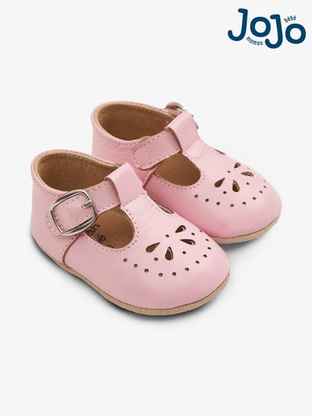 JoJo Maman Bébé Pink Leather Pre-Walker Shoes (C12912) | € 31 - € 33