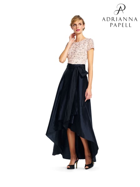 Adrianna Papell High Low Ball Black Skirt (C15860) | € 154