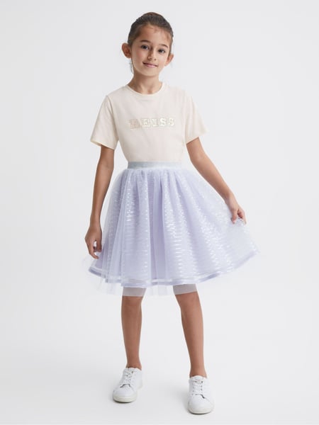 Reiss Lilac Charlotta 9-12 yrs Sequin Midi Skirt (C19029) | € 92