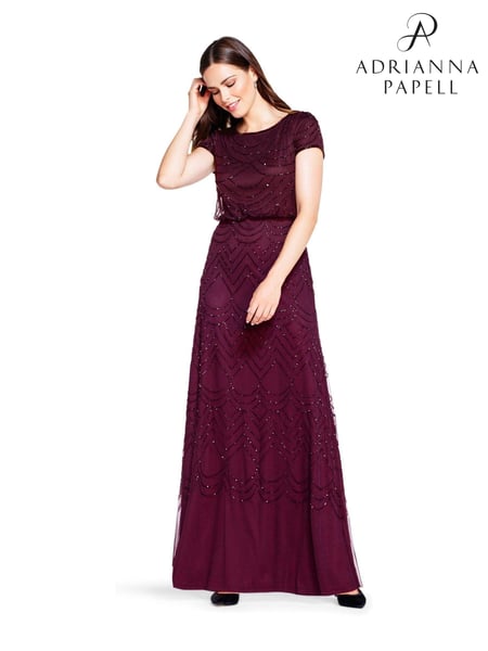 Adrianna Papell Blouson Beaded Dress (C20827) | € 359