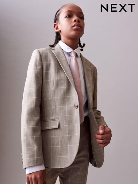 Neutral Check Suit Jacket (12mths-16yrs) (C27632) | € 13 - € 17