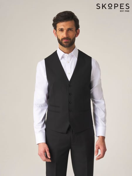 Skopes Black Madrid Regular Fit Suit Waistcoat (C28890) | € 70