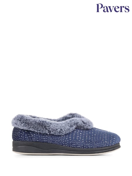 Grau - Pavers Grey Wide Fit Full Slippers (C33689) | 39 €