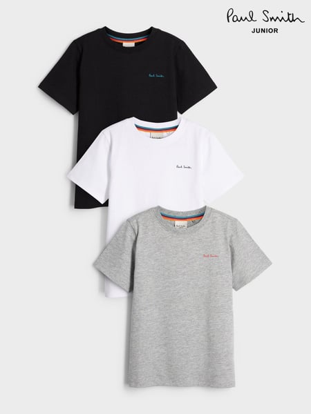 Paul Smith Junior Boys Signature T-Shirts 3 Pack (C34172) | € 44