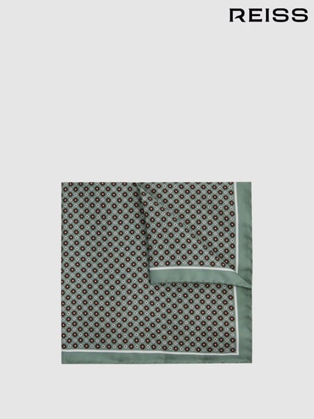 Reiss Light Green Bampton Silk Pocket Square (C39479) | € 59