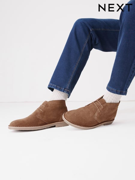 Tan Brown Suede Desert Boots (C49539) | € 78