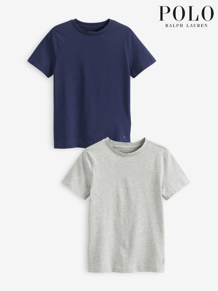 Polo Ralph Lauren Navy Crew Logo 100% Cotton T-Shirts 2 Pack (C51130) | € 55