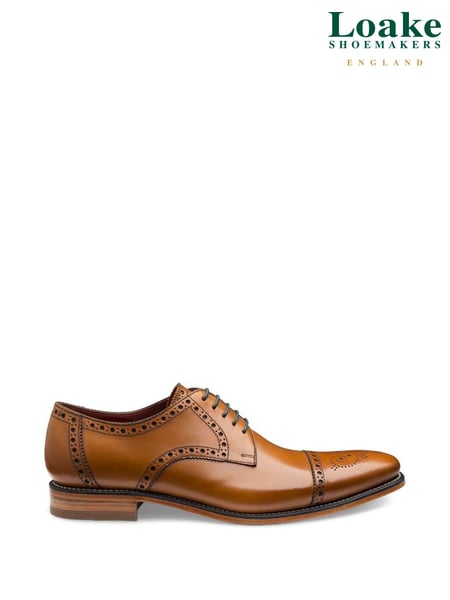 Loake Foley Calf Leather Semi Brogue Shoes (C65114) | € 328