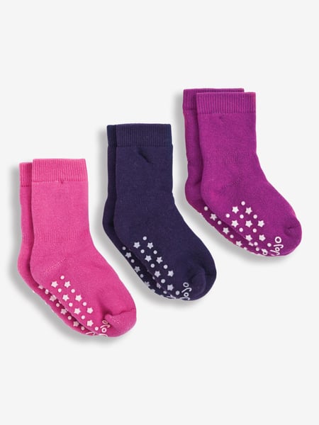 JoJo Maman Bébé Fuchsia Pink 3-Pack Extra Thick Socks (C65417) | € 15