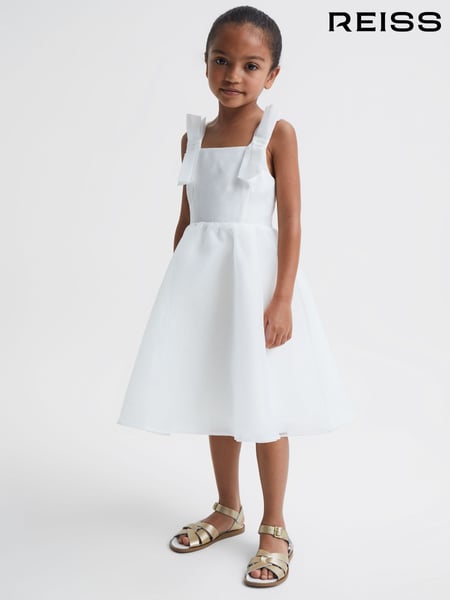 Reiss Ivory Selena Tulle Strappy Occasion Dress (C66789) | € 125