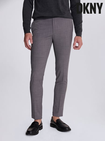 DKNY Slim Fit Grey Suit: Trousers (C74938) | € 203