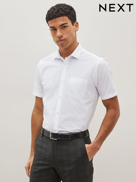 White Regular Fit Easy Care Smart Shirt (C84858) | € 27