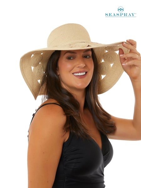 Seaspray Natural Cut-Out Detail Sun Hat (C87724) | 62 €