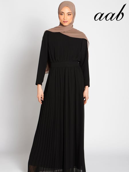 Aab Black Pleat Maxi Dress (C88247) | € 206
