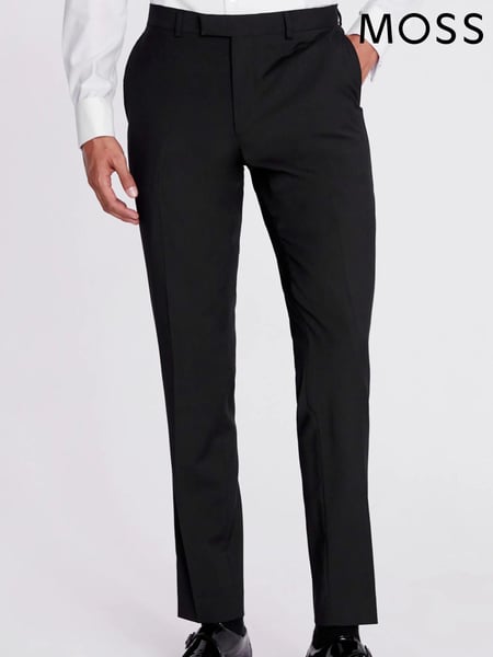 MOSS Black Slim Fit Dress Trousers (C91901) | € 109