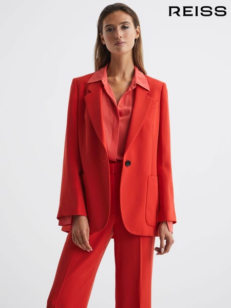 Reiss Coral Maia Single Breasted Split Sleeve Tailored Fit Blazer (C94057) | € 418
