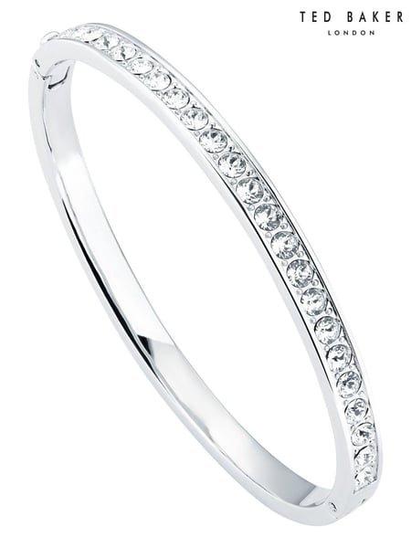 Ted Baker Silver Tone CLEMARA: Crystal Hinge Bangle (C97282) | € 86