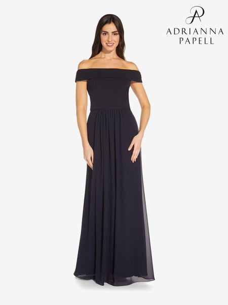 Adrianna Papell Crepe Chiffon Gown (D04392) | € 217