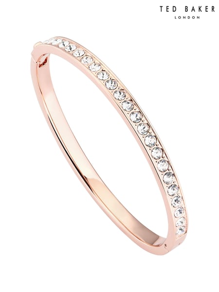 Ted Baker Rose Gold Tone CLEMARA: Crystal Hinge Bangle (D09167) | € 86