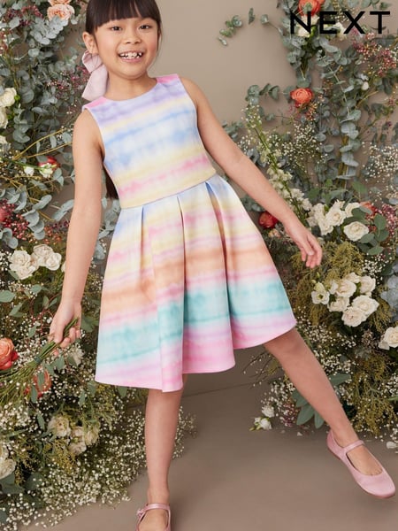 Pink/Blue/Orange Multi Tie Dye Stripe (1.5-16yrs) (D14649) | € 19 - € 26
