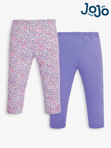 JoJo Maman Bébé Pastel Ditsy 2-Pack Leggings (D18242) | € 35