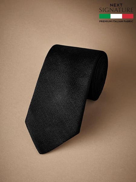 Black Signature Made In Italy Tie (D24748) | € 52