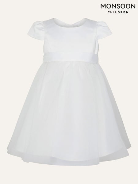 Monsoon Cream Tulle Baby Bridesmaid Dress (D25946) | € 47 - € 55