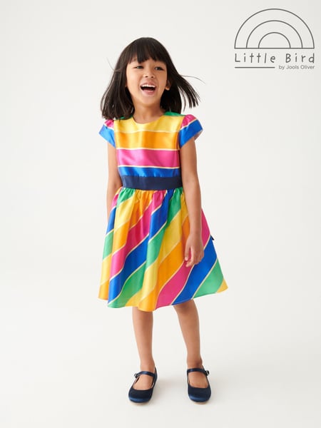 Little Bird by Jools Oliver Multi Multicoloured Striped Party Dress (D35925) | € 11 - € 13