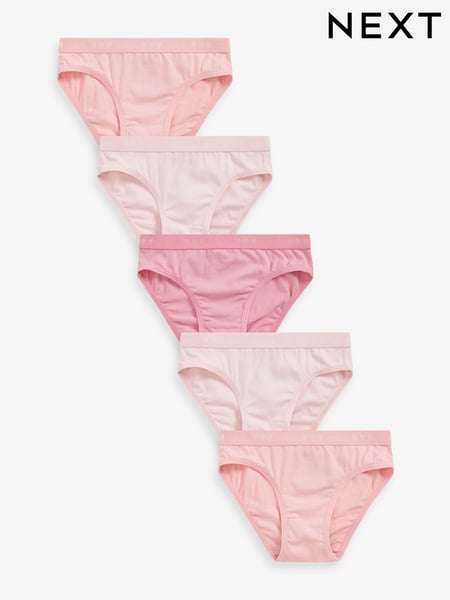 Pink Heart Elastic Character Briefs 5 Pack (3-16yrs) (D39124) | € 7 - € 10