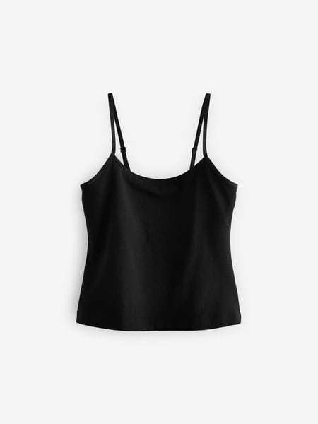 Black Cami Vest With Inner Crop Top (9-16yrs) (D39680) | € 4 - € 7