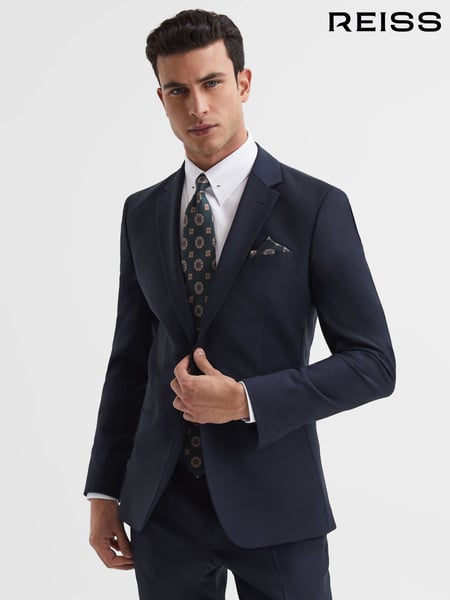 Reiss Navy Hope Modern Fit Travel Blazer (D43789) | € 418